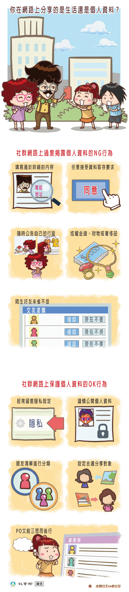 主題圖片: 你在網路上分享的是生活還是個人資料？