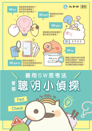 善用5w思考法 當個聰明小偵探